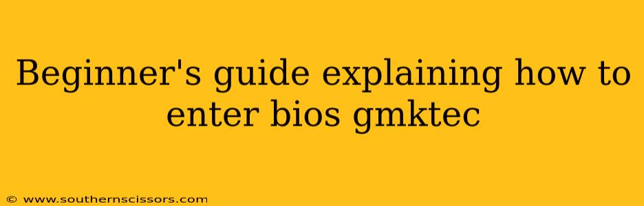 Beginner's guide explaining how to enter bios gmktec